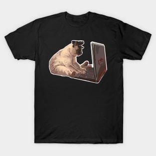 KGB cat sticker T-Shirt